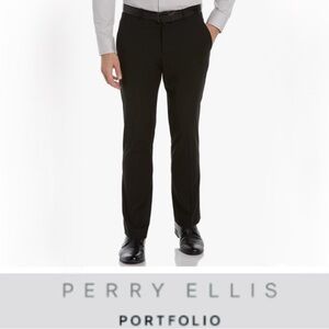 PERRY ELLIS Portfolio Men’s Black Pants!!!  Size 34 x 30